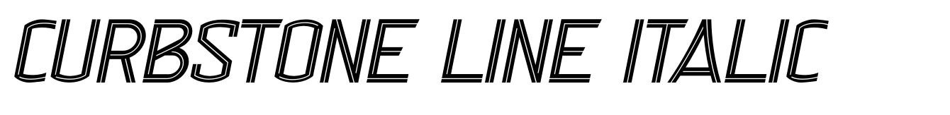 Curbstone Line Italic